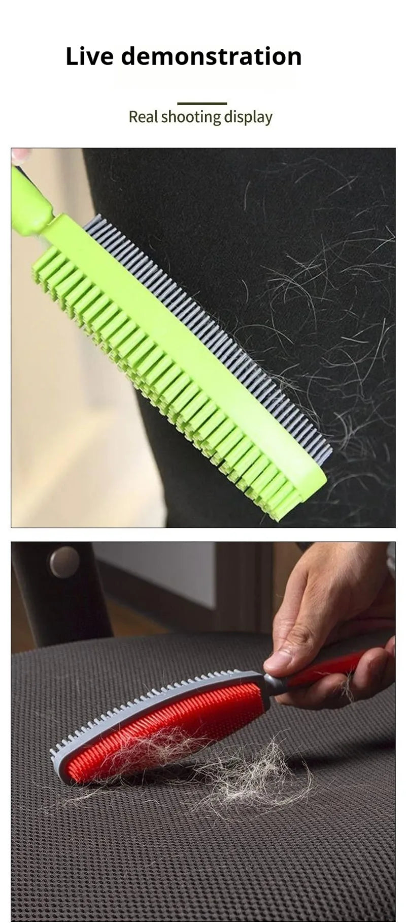 Escova Removedora de Pelos de Animais: Ferramenta de Higiene Suave com Efeito de Massagem para Cães e Gatos, Escova de Pelos Fácil de Limpar para Roupas e Estofados