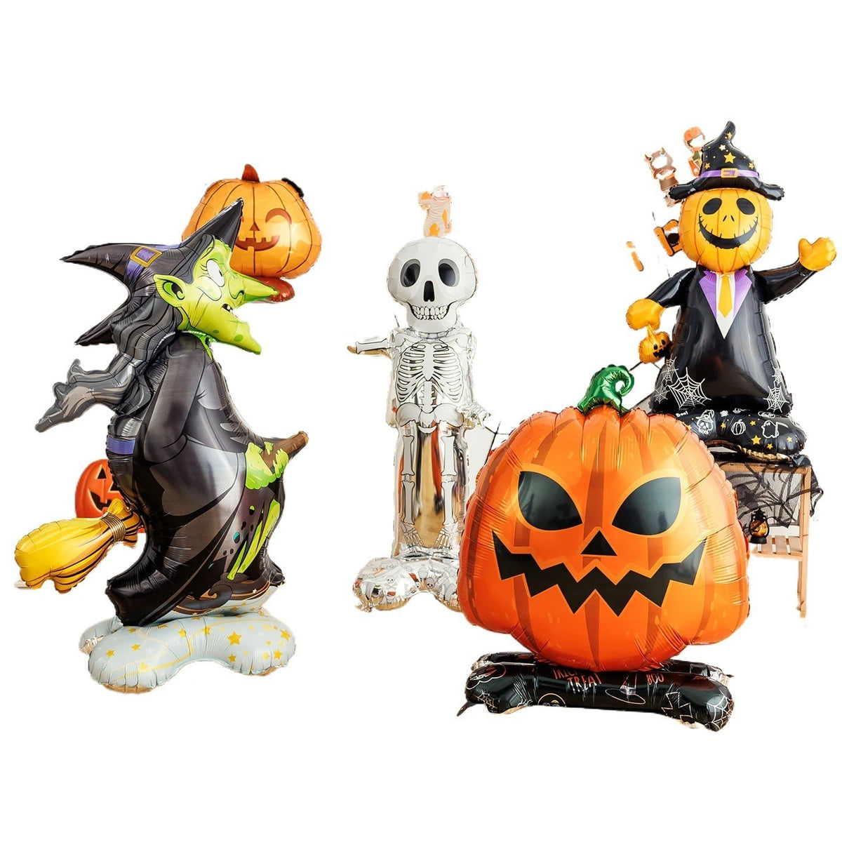 Decorações de Halloween, Balões de Esqueleto Gigantes, Decoração de Ambiente, Lojas e Bares, Ornamentos de Pátio, Decoração de Cenário, Decoração - Kasa & Pet