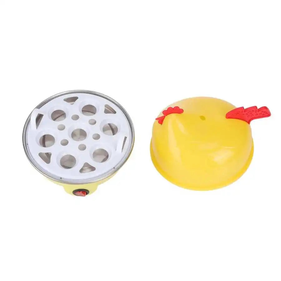 Fogão de Ovos Elétrico com Capacidade de 7 Ovos, Desligamento Automático, Mini Pequeno Almoço, Caldeira Rápida de Ovos, 350W