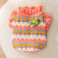 Roupas de luxo para cães e meninas, pulôver de malha chihuahua bichon, suéter doce, roupa de cachorro, jaqueta quente de inverno para animais de estimação