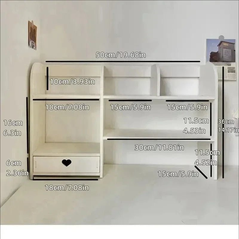 Organizador de papelaria de dupla camada, acessórios de mesa de escritório, organizador de armazenamento, material escolar, prateleira de armazenamento