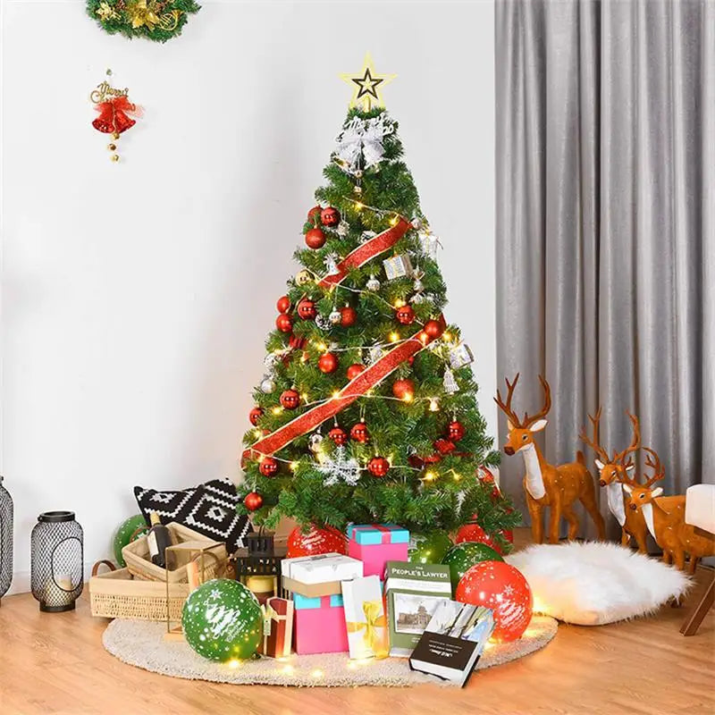 Ano novo noel navidad presente 180cm árvore de natal artificial cedro abeto pinho pvc árvores de natal casa decorações de natal