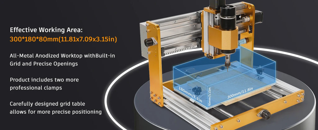 Máquina de fresagem CNC3018PRO, roteador CNC e máquina de gravação com kit de interruptor de limite para uso offline em trabalhos de marcenaria.