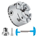 KP96 4 Jaw 3.75\" Diameter Pneumatic Metal Lathe Chuck Self-centering Tool for Precision Turning Machine Accessories