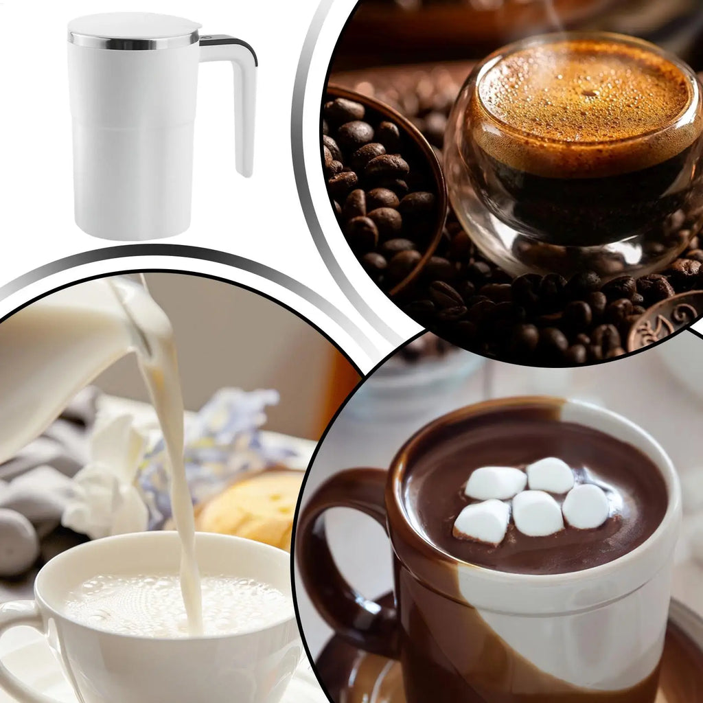 Copo de café de mistura automática misturador recarregável elétrico auto agitador caneca de café para leite cacau chocolate quente bebidas bebidas
