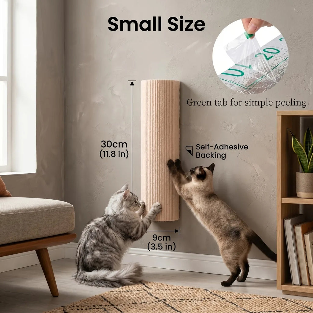 Poste Arranhador para Gatos de Alta Adesão, Brinquedo para Animais de Estimação, Ideal para Gatos Afiarem as Garras em Ambientes Internos, Tábua Arranhadora para Proteção de Móveis