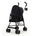 Carrinho de passeio para animais de estimação, carrinho para cães e gatos, tipo ursinho de pelúcia, para atividades ao ar livre, leve e dobrável, para cães e animais de estimação pequenos.