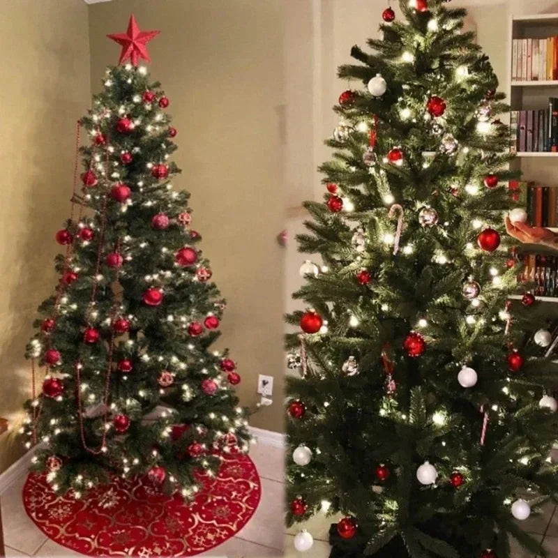 24 Bolas de Natal para Decoração de Árvore de Natal, Enfeites para Decoração de Casa, Halloween, Ano Novo, Acessórios de Bolas Pendentes de Natal