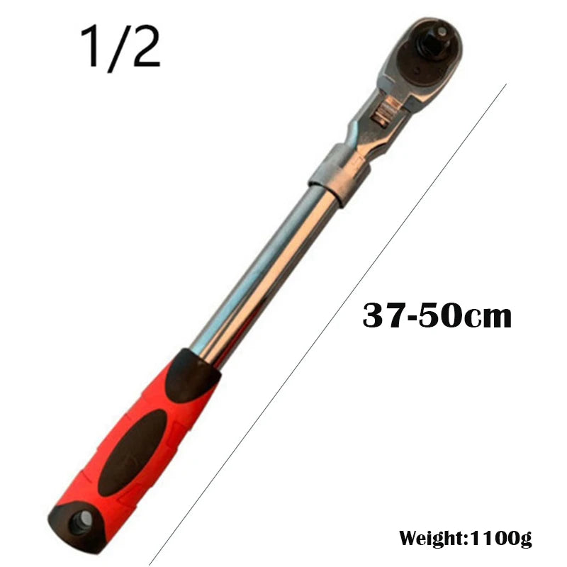 1/4 1/2 chave catraca 3/8 telescópica 72 dentes chave de soquete 180° chave de cabeça móvel ferramentas de oficina mecânica para carro