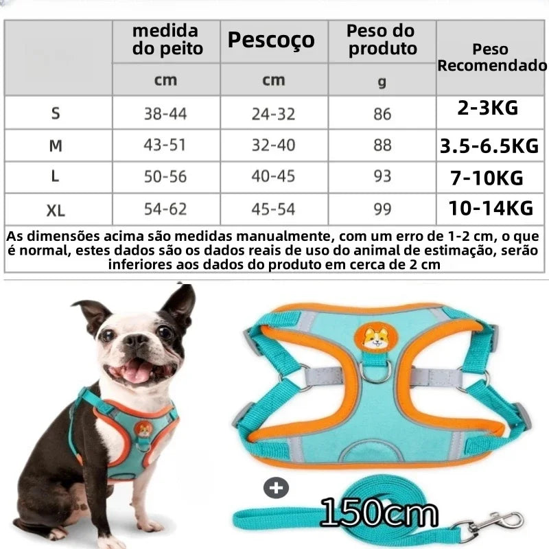 Pet Dog And Cat Leashes Guide Set Vest Type Leashes For Pet Small And Medium