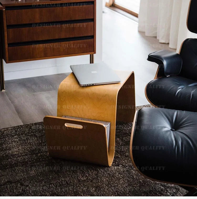 Mesa de centro nórdica minimalista, peça central chique de madeira maciça, ideal para salas de estar e cantos de varanda, simples e elegante
