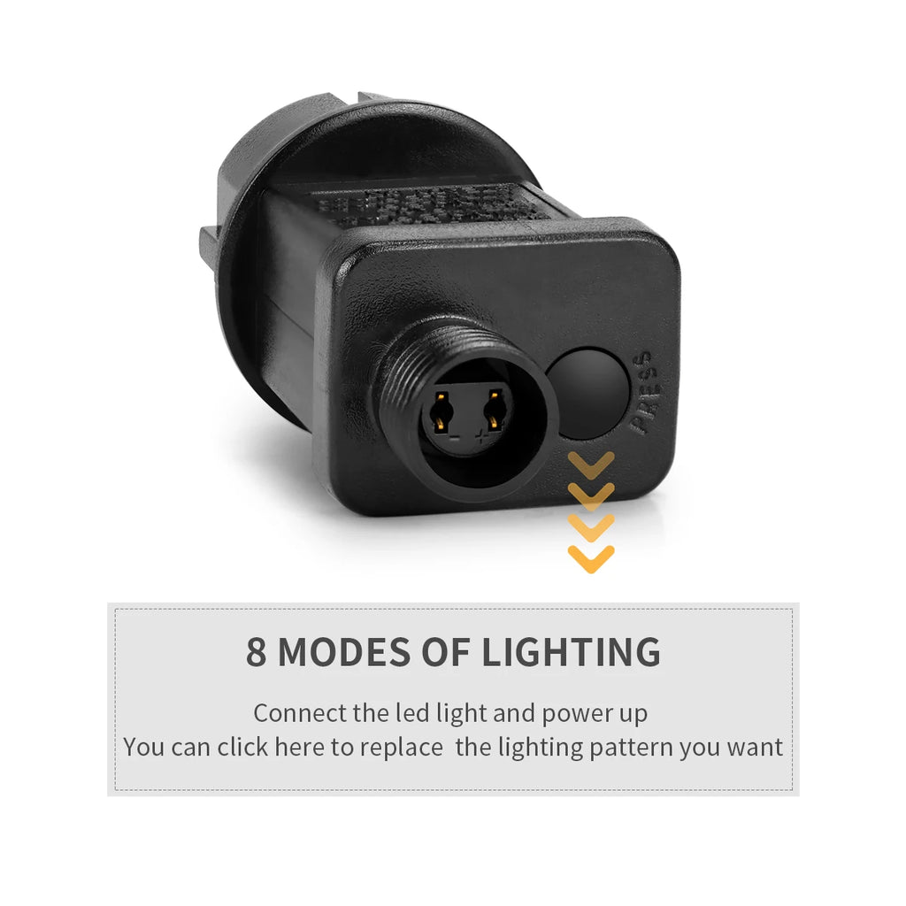 Natal ao ar livre jardim led string luz 24v árvore de natal luzes de fadas à prova dwaterproof água guirlanda lâmpada para pátio decoração festa feriado