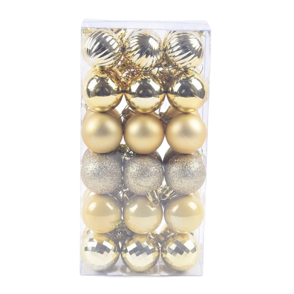 Christmas Tree Ornaments Set, ornamento inquebrável, nova decoração, roxo