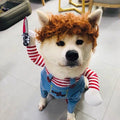 Fantasia de Halloween para Animais de Estimação – Vestido para Cães Pequenos e Médios – Roupa Divertida e Estilosa para Cães e Gatos Brincando com Roupas Engraçadas