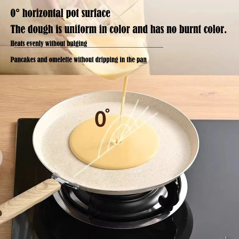 10in engrossado omelete pan pizza frigideira pote de bife cozinhar para fogão a gás de indução panelas de cozinha antiaderente panelas de panqueca Kasa & Pet Store