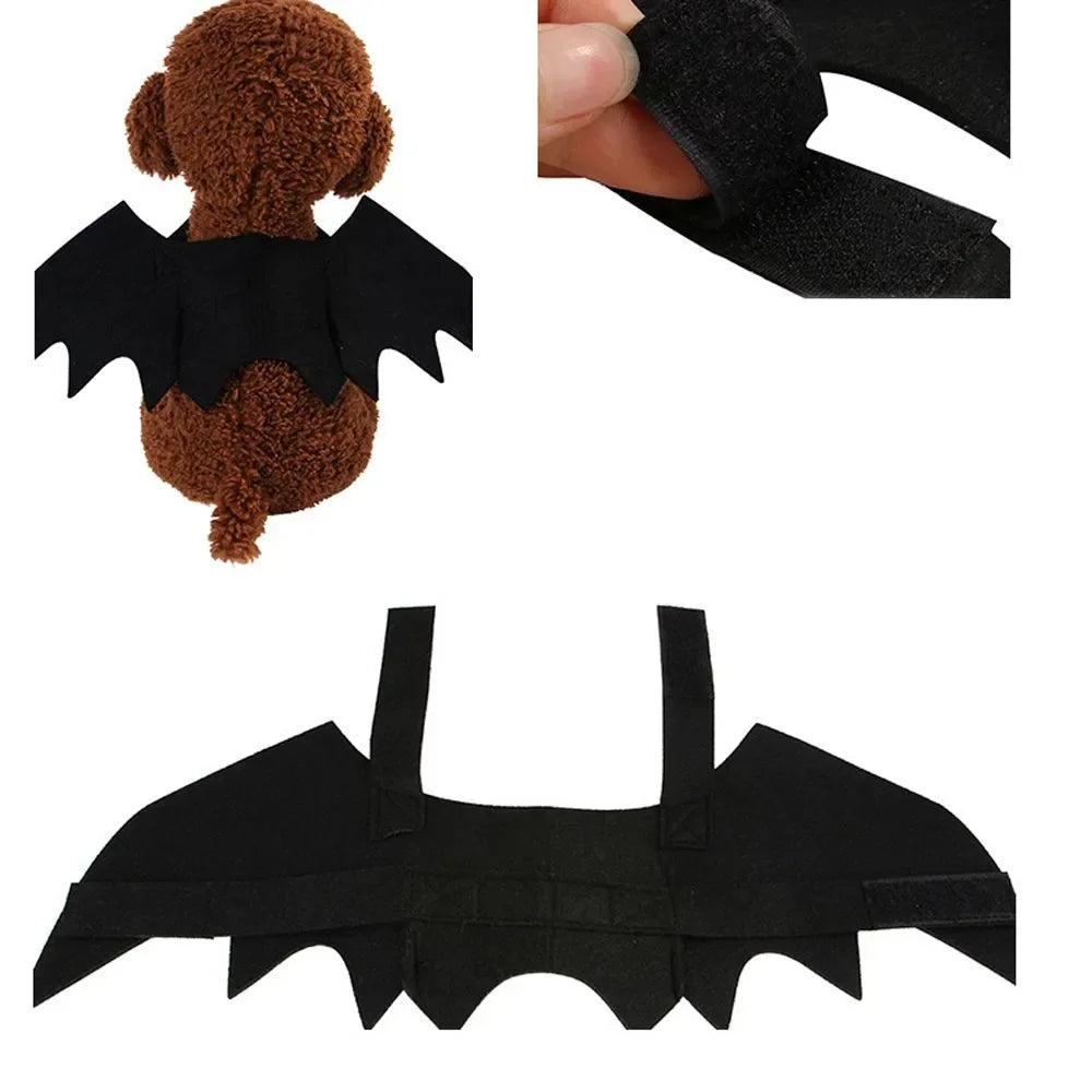 Conjuntos de fantasias de Halloween para cães Roupas engraçadas para cães Cosplay ajustável para cães Roupas Novidade para cães médios e grandes Fantasias Bulldog Pug