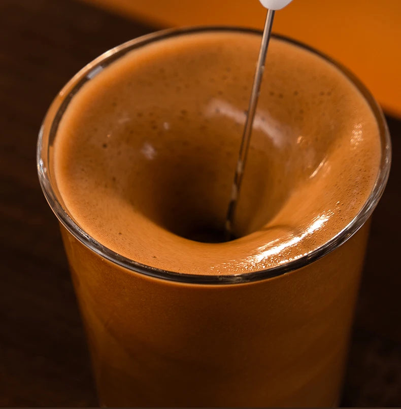 Espumador de Leite Portátil Elétrico Recarregável para Café e Latte, Mixer de Bebidas, Ótima Opção de Presente