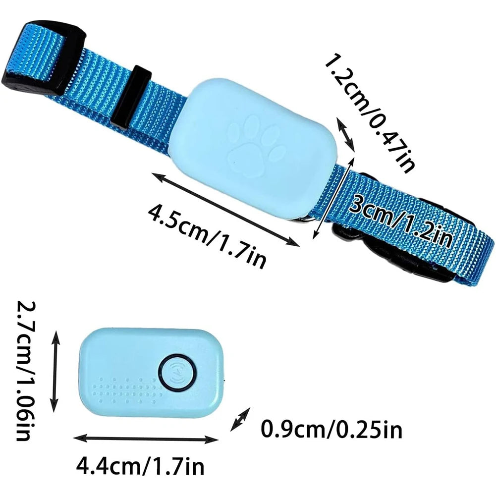 Rastreador GPS para animais de estimação com coleira ajustável Rastreador de cães Localizador inteligente de animais de estimação Rastreador de gatos para cães e gatos