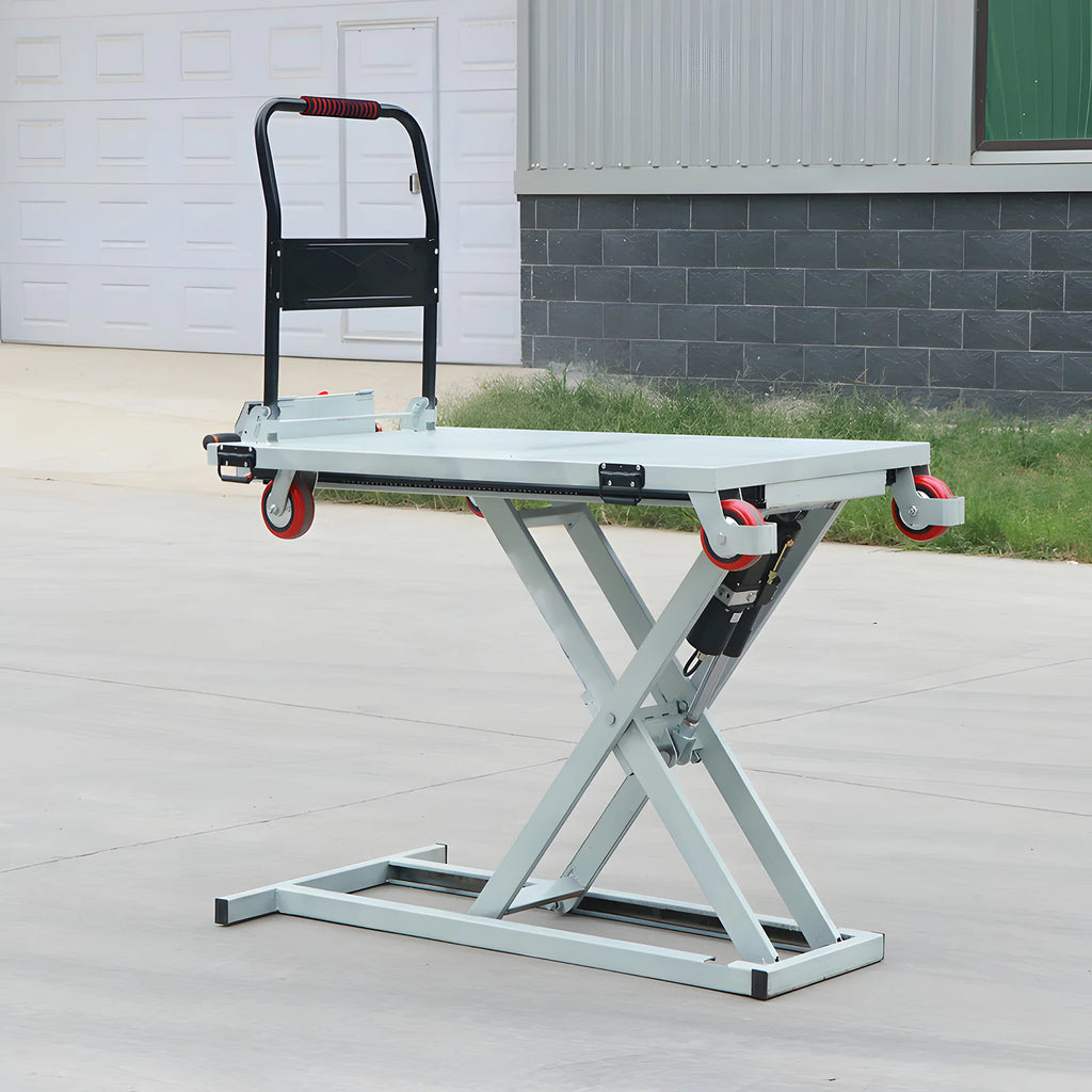 Carrinho de Plataforma Hidráulica Elétrica Dobrável de 300KG para Elevação e Movimentação de Pequenos Caminhões, Tipo Tesoura Portátil - Kasa & Pet