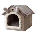 Casa interna quente para cães, cama macia para animais de estimação, tenda, canil para cães e gatos, almofada removível e lavável, adequada para quatro estações, universal