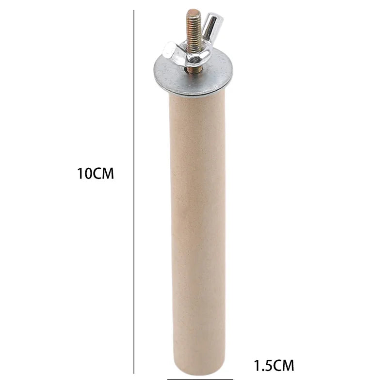 Papagaio animal de estimação cru pé vara de madeira pendurado suporte rack brinquedo sticksstand periquito ramo poleiros para gaiola de pássaros barra suprimentos para animais de estimação Kasa & Pet