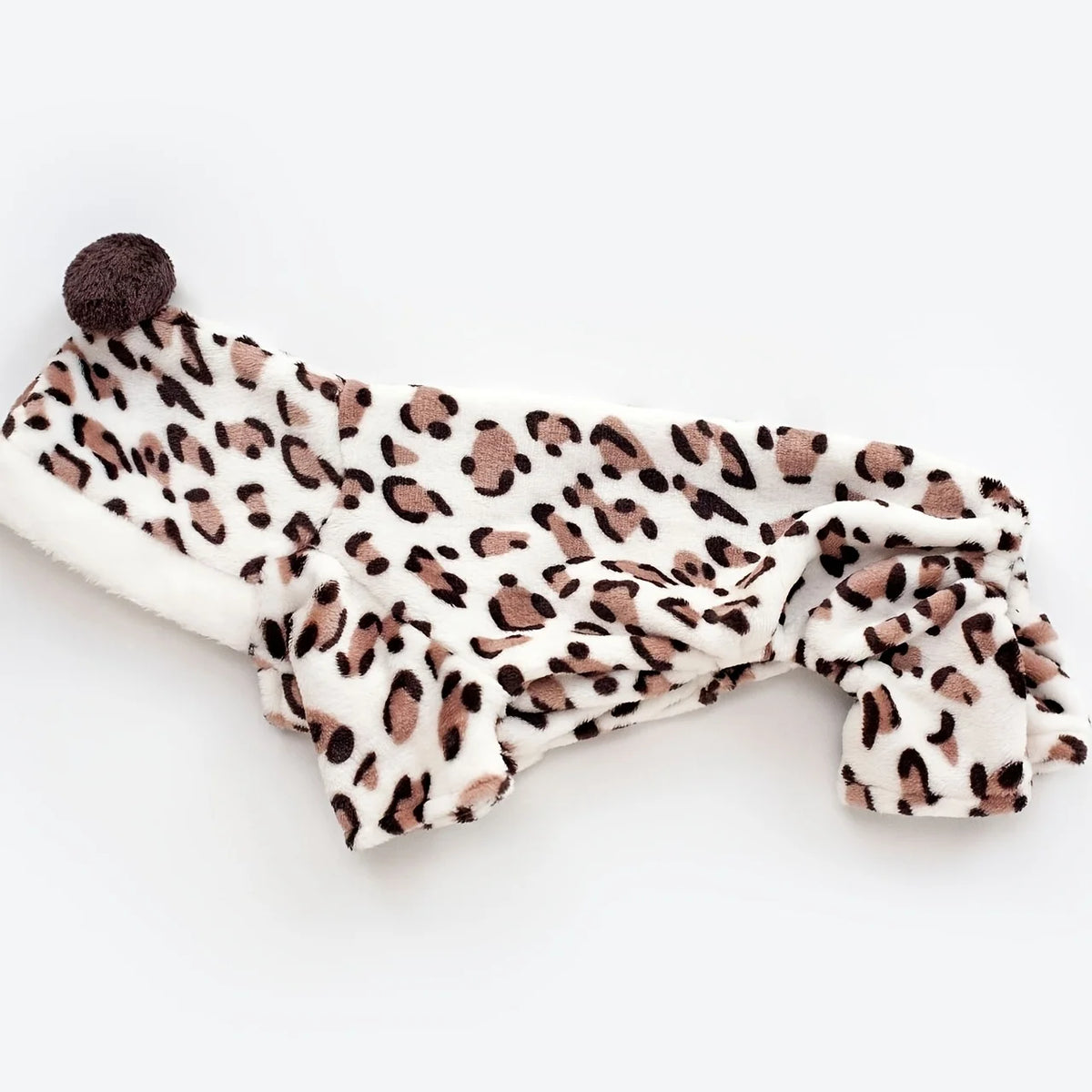 Outono e inverno roupas para animais de estimação roupa de lã coral roupas para cães de pelúcia estampa de leopardo casaco de quatro pernas para cães