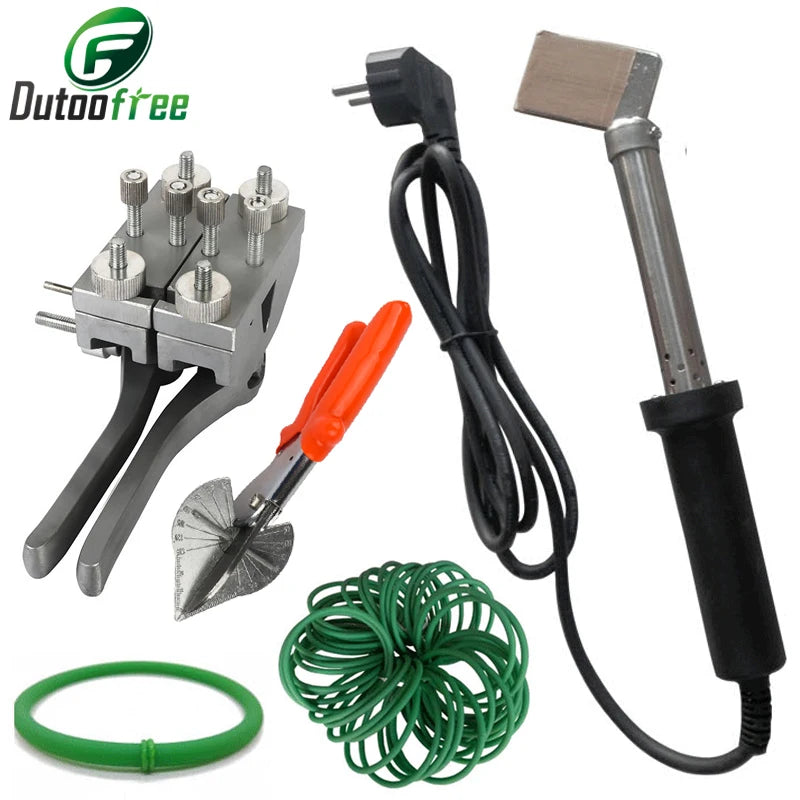 Máquina de Solda de Correia Redonda PU 110V/220V 150W, Conjunto de Máquina de Termofusão com Conector de Correia de Acionamento, Correia de Poliuretano, Temperatura 200°C ° C-250 ° C