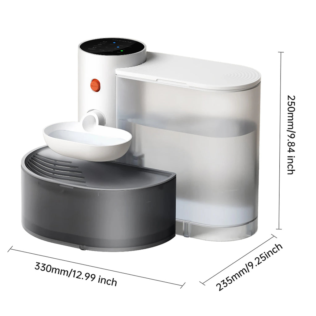 Fonte de água inteligente para animais de estimação, 3l/100oz, automática, fonte de água para gatos, sem filtro, dispensador de beber para gatos e cães pequenos