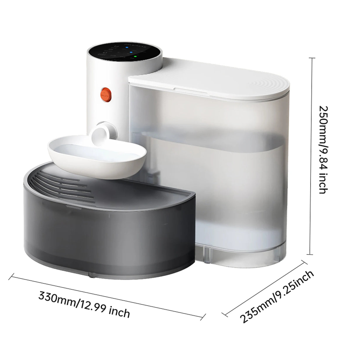 Fonte de água inteligente para animais de estimação, 3l/100oz, automática, fonte de água para gatos, sem filtro, dispensador de beber para gatos e cães pequenos