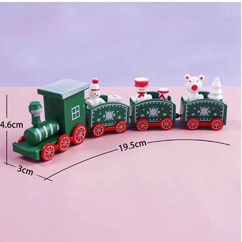 Trem de Plástico de Natal, Decorações de Natal para Casa 2026, Enfeite de Natal, Presentes de Ano Novo 2026