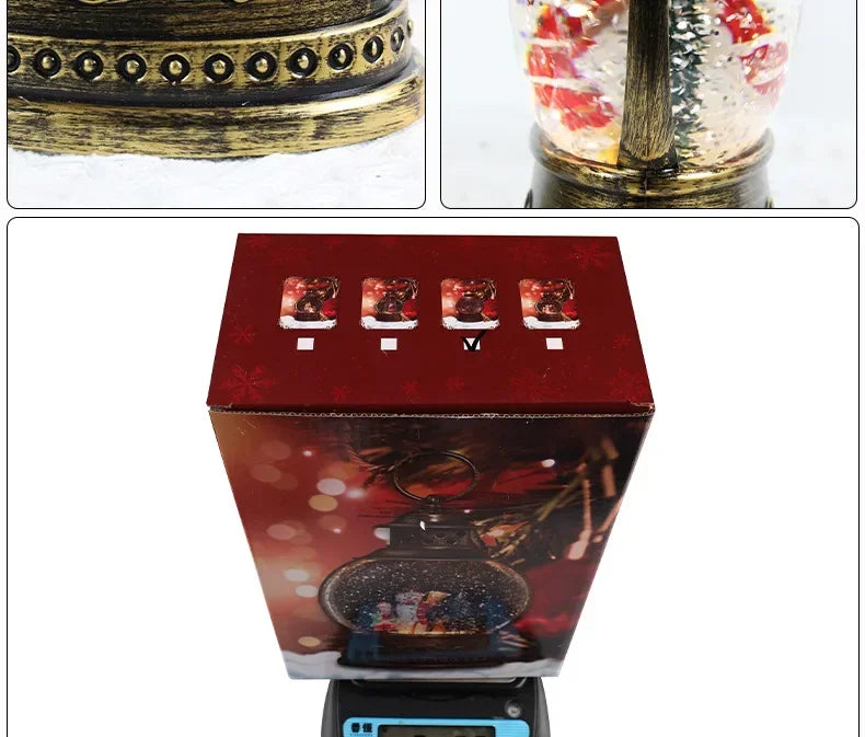 Luzes De Vento Caixas De Música, Bolas De Cristal, Árvore De Papai Noel, Enfeites, Presentes De Natal, Decorações De Carnaval, Vento