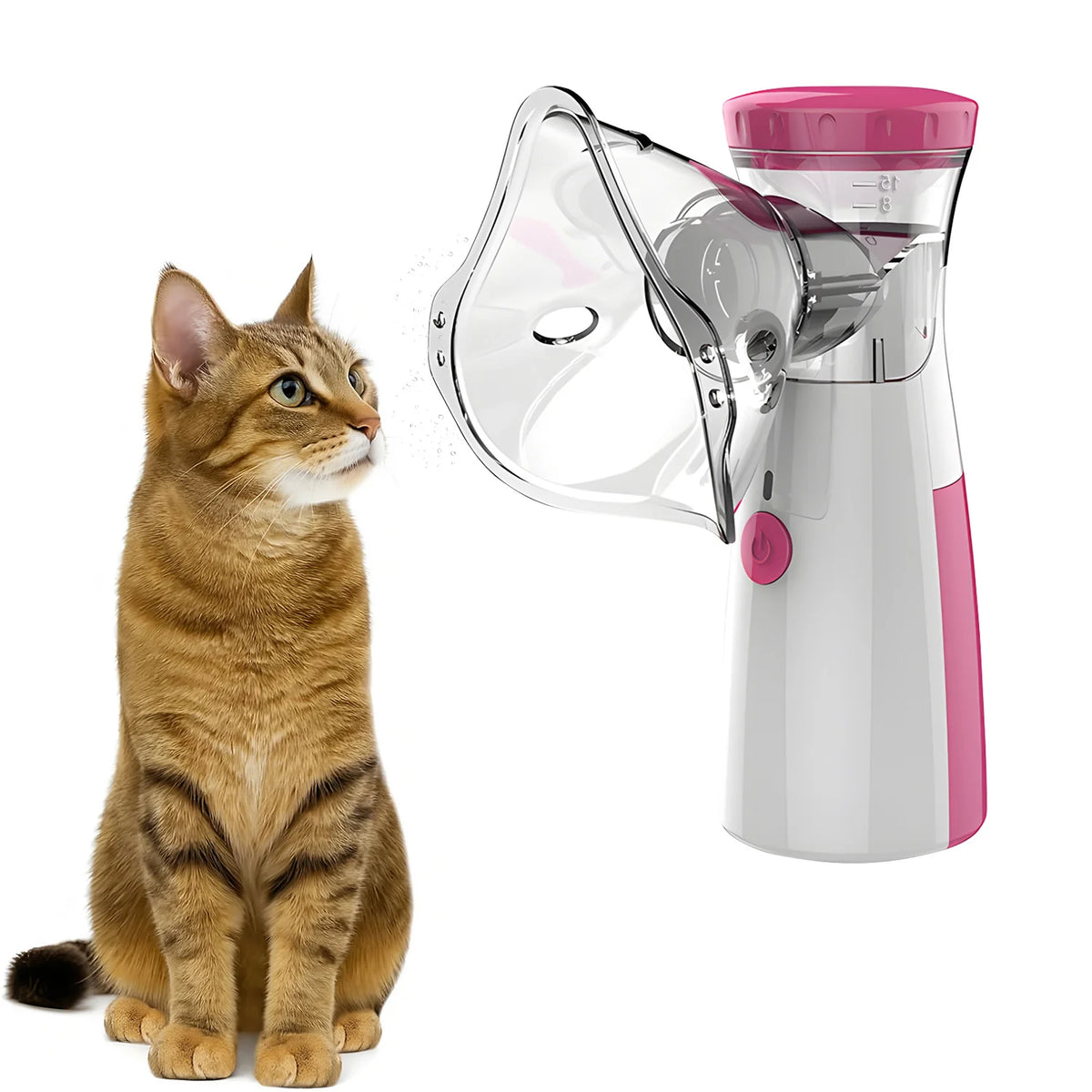 Nebulizador Portátil para Animais de Estimação, Dispositivo de Inalação para Gatos e Cães, Suprimentos para Tratamento e Alívio Respiratório em Casa