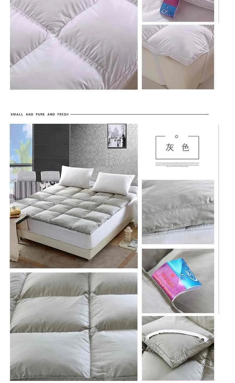 Vescovo colchão de penas de ganso, proteção traseira macia, colchão tatami 160*200 150*190, cama queen king size