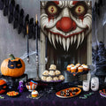 Decorações de halloween capa de porta, bruxa assustadora e tema zumbi decoração de parede, interior ao ar livre casa assombrada decoração temática 2d scen