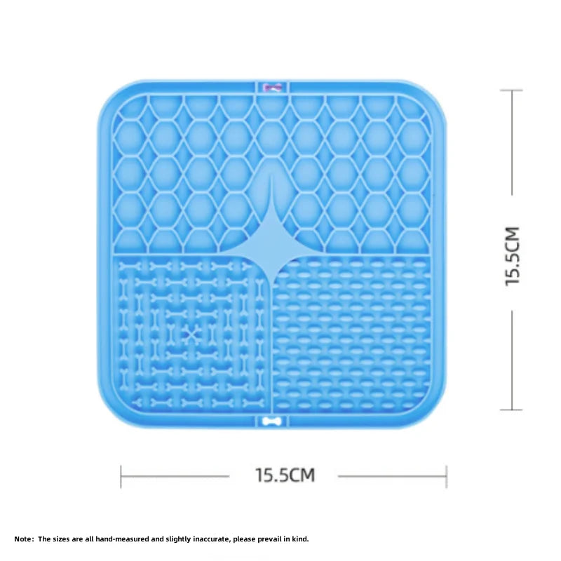 Pet lamber esteira de silicone cães pet placa de comida lenta para cão banho distração silicone cão otário treinamento de alimentos alimentador de cão suprimentos