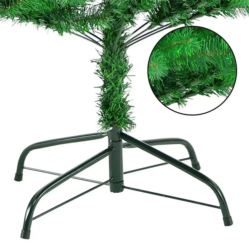 Árvore de natal em pvc criptografada, abeto artificial, árvore decorativa, interior e exterior, atmosfera de natal, peças de decoração, 0.9m ~ 3m