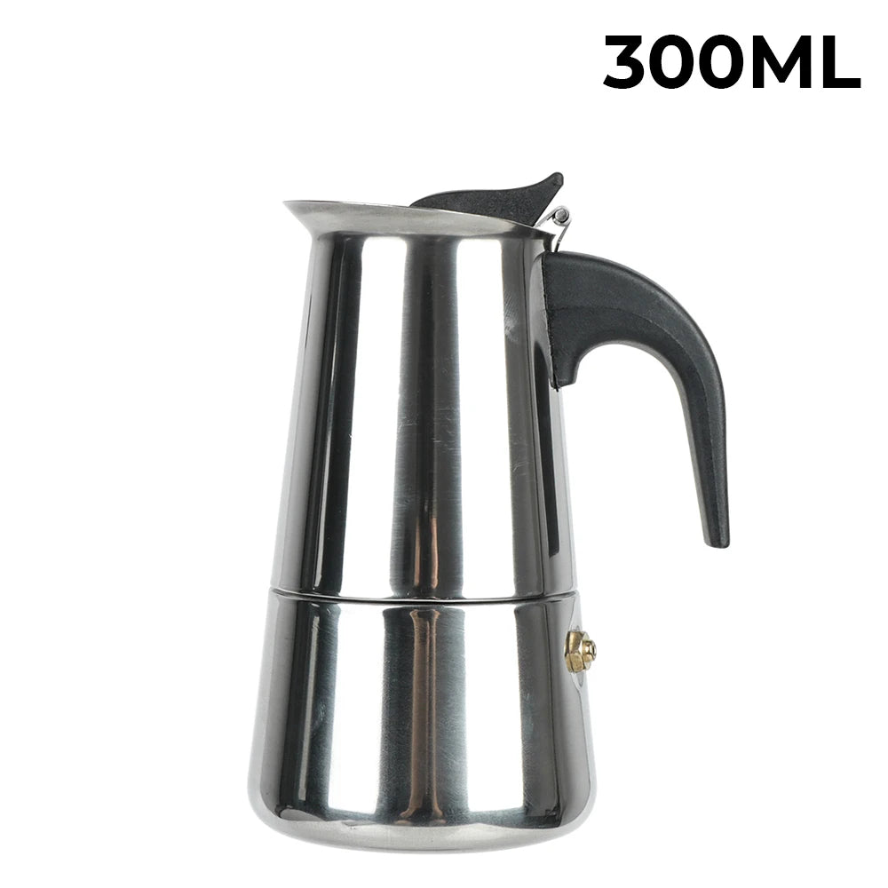 Cafeteira moka cafeteira de aço inoxidável 2/4/6/9 copos mocha espresso latte fogão filtro cafeteira para cozinha