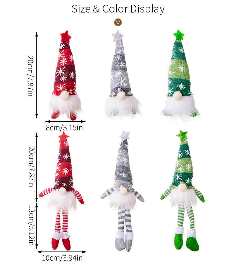 Boneco Gnomo Luminoso de Natal 2026 Sem Rosto Decoração de Casa Feliz Natal Presente de Natal para o Ano Novo