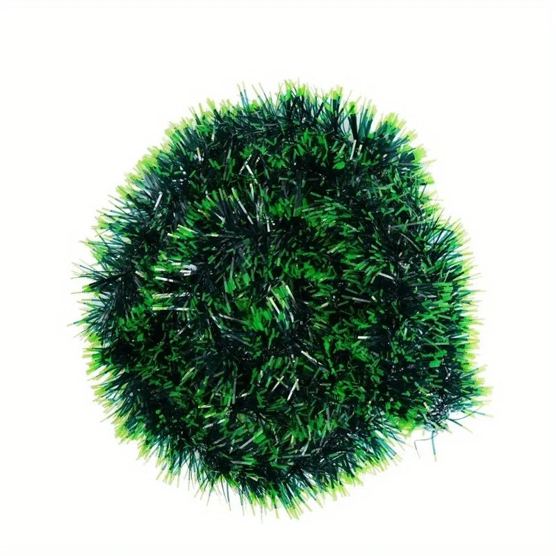 5M de fitas decorativas de Natal com laços, fita verde em forma de cana, guirlanda para pendurar na árvore de Natal, enfeites para projetos «faça você mesmo», decoração para festas e para a casa.