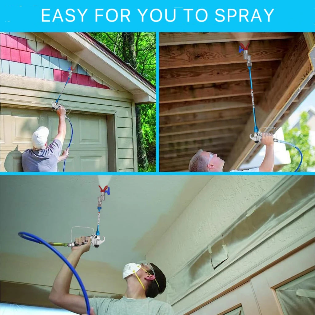 1 peça pistola de pintura mal ventilada adaptador universal de rotação de 180 graus, compatível com 287036   Rosca de 7/8 de polegada, direção de giro fácil