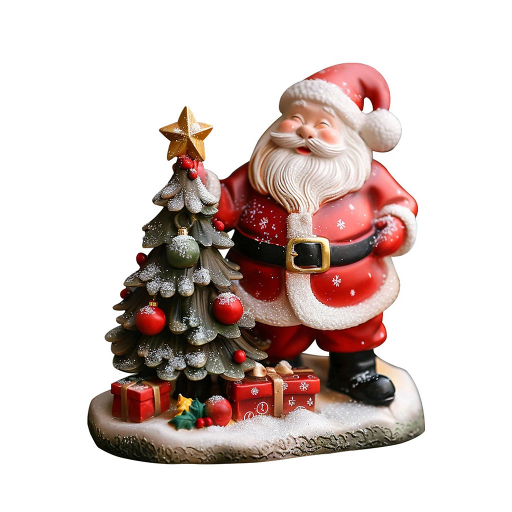 Ornamento de resina de Natal Decoração de feriado de Papai Noel