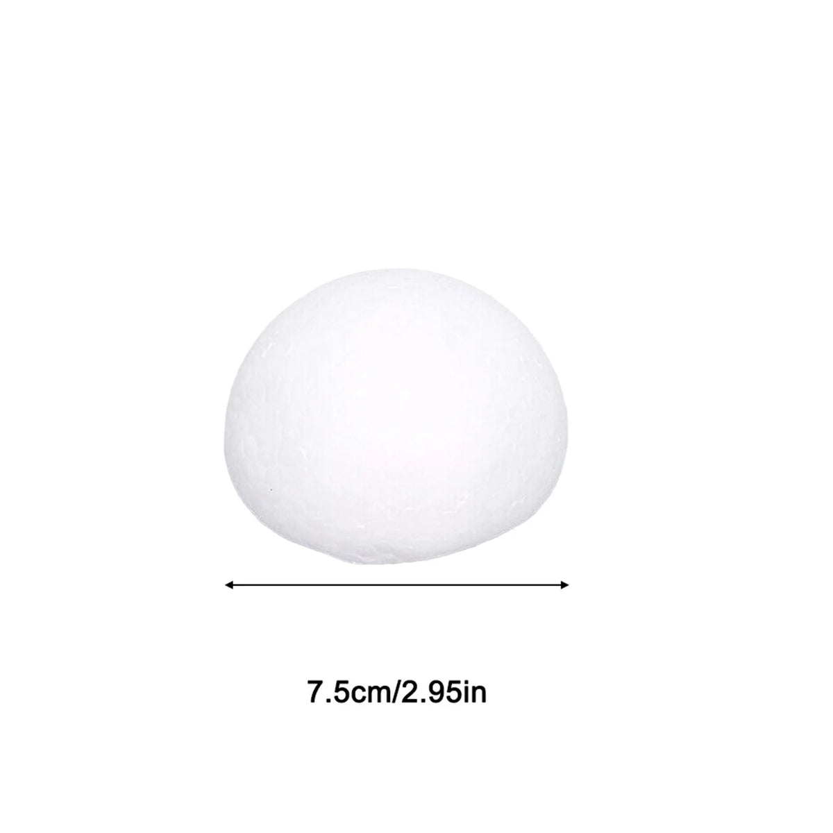 7.5/8/9/10/12/15cm meia redonda poliestireno bolas de espuma para diy natal crianças pintadas festa de casamento bolas de flores decoração