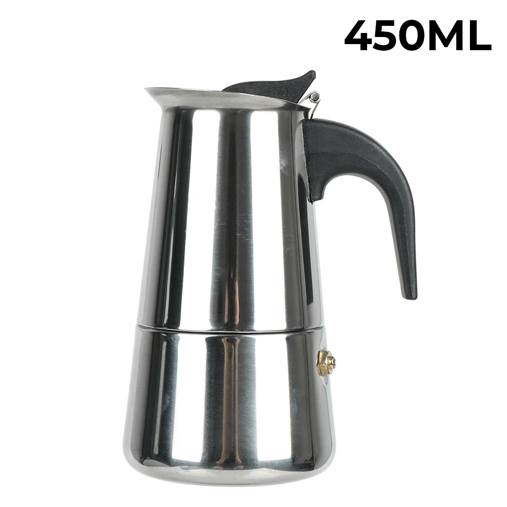 Cafeteira moka cafeteira de aço inoxidável 2/4/6/9 copos mocha espresso latte fogão filtro cafeteira para cozinha