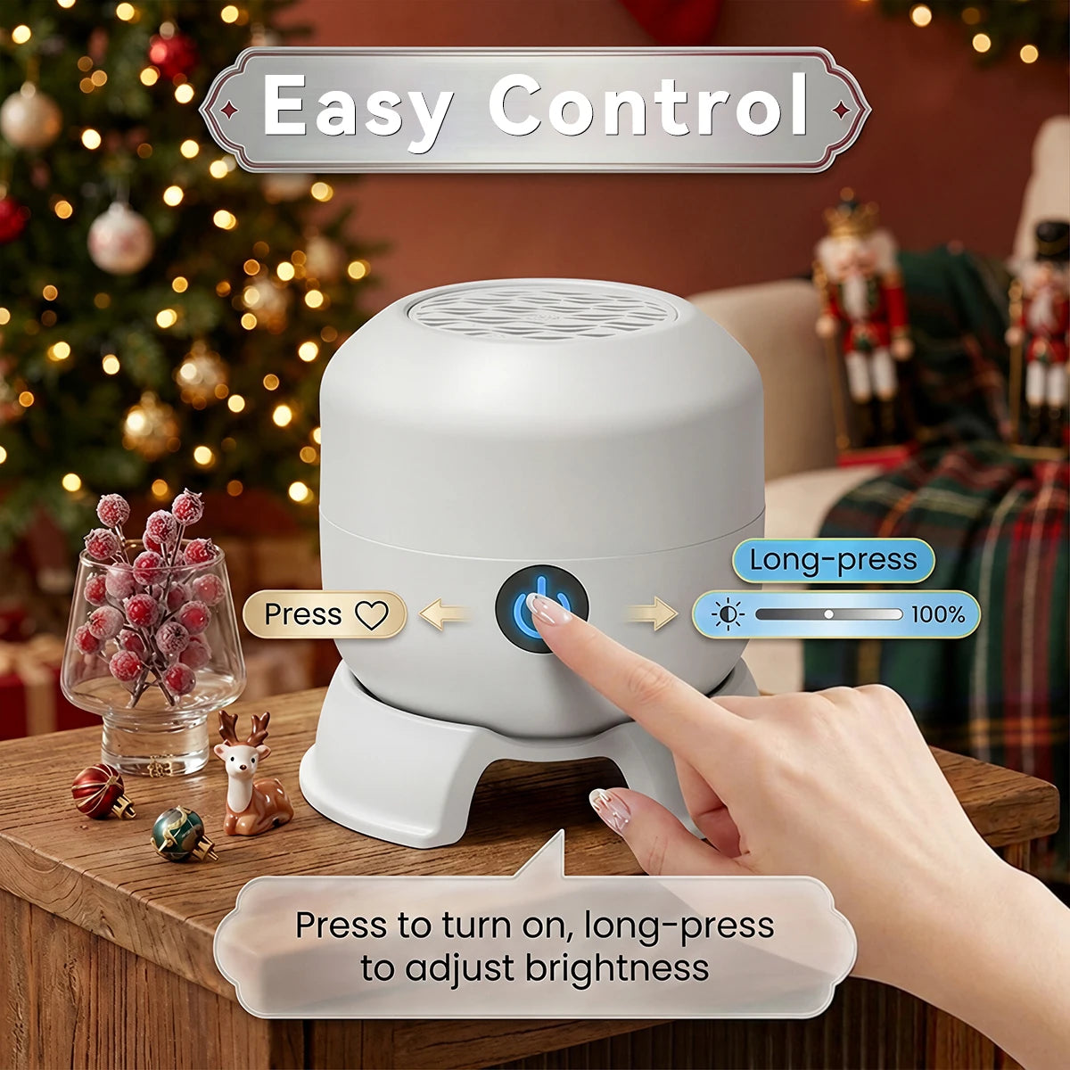Projetor de Luz Rotativo de Natal com 22 Padrões, Lâmpada Noturna LED, Projetor de Luz com Boneco de Neve, Papai Noel, Floco de Neve, Rena e Alce