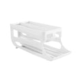 Organizador de ovos com rolagem automática para cozinha, dispensador de ovos de plástico, rack de armazenamento, suporte de ovos que economiza espaço para uso na geladeira, acessórios de cozinha