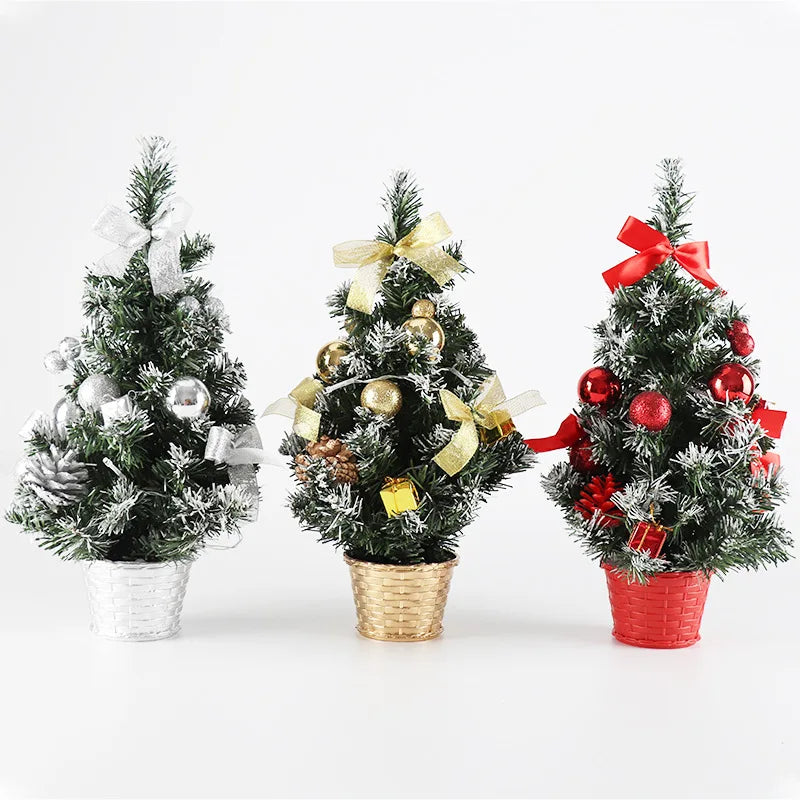 Decorações de árvore de natal crianças diy artesanato casa quarto festa 20/30/40cm árvore de natal artificial 2023 presente de ano novo