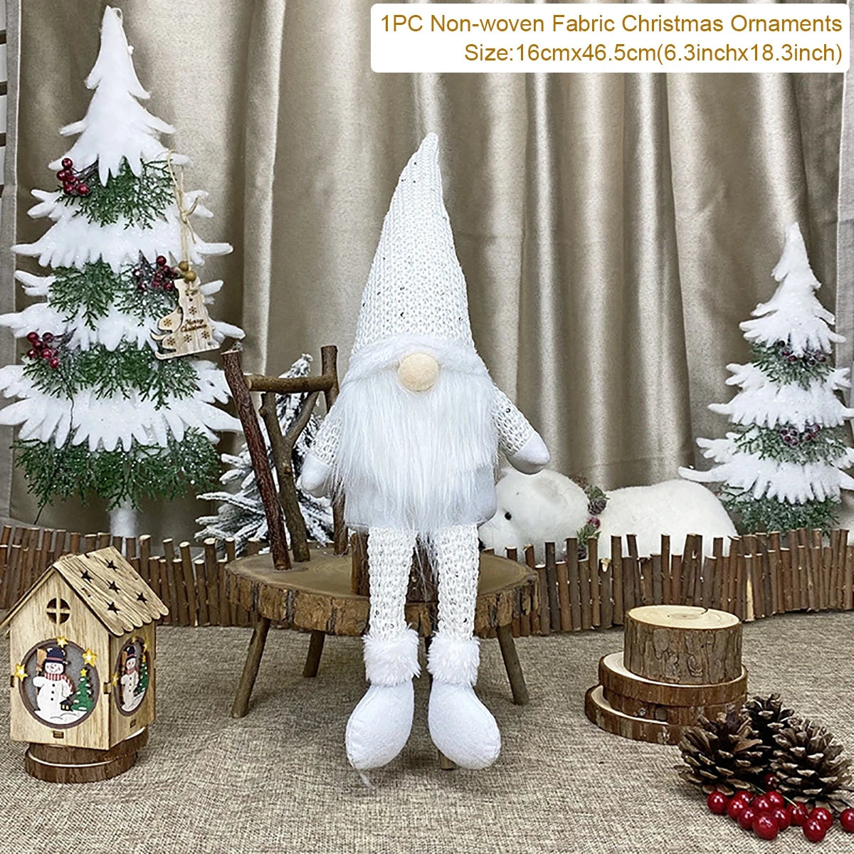 Gnome natal boneca sem rosto ornamento feliz natal decorações para casa 2024 navidad natal cristmas presente de natal ano novo 2025