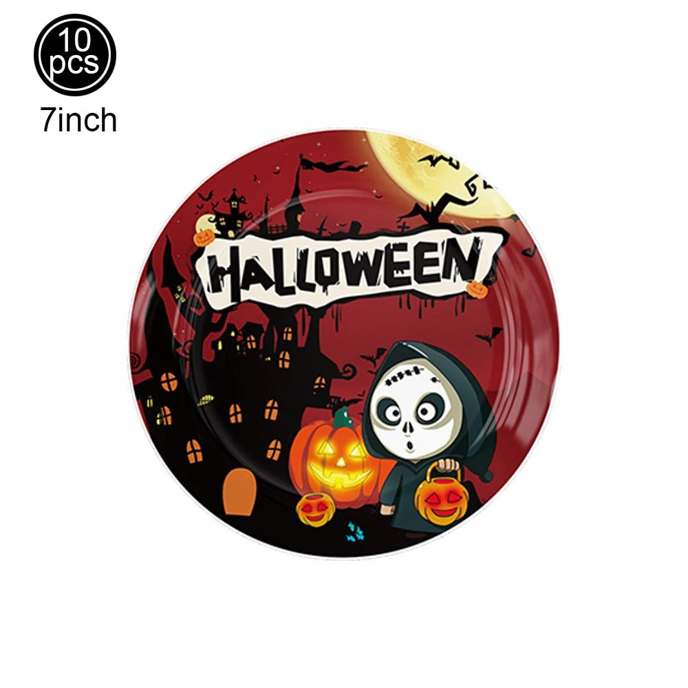 Halloween cupcake toppers assustador fantasma crânio abóbora bolo festa decoração aranha web cupcake envoltório festa de halloween decoração suprimentos - Kasa & Pet
