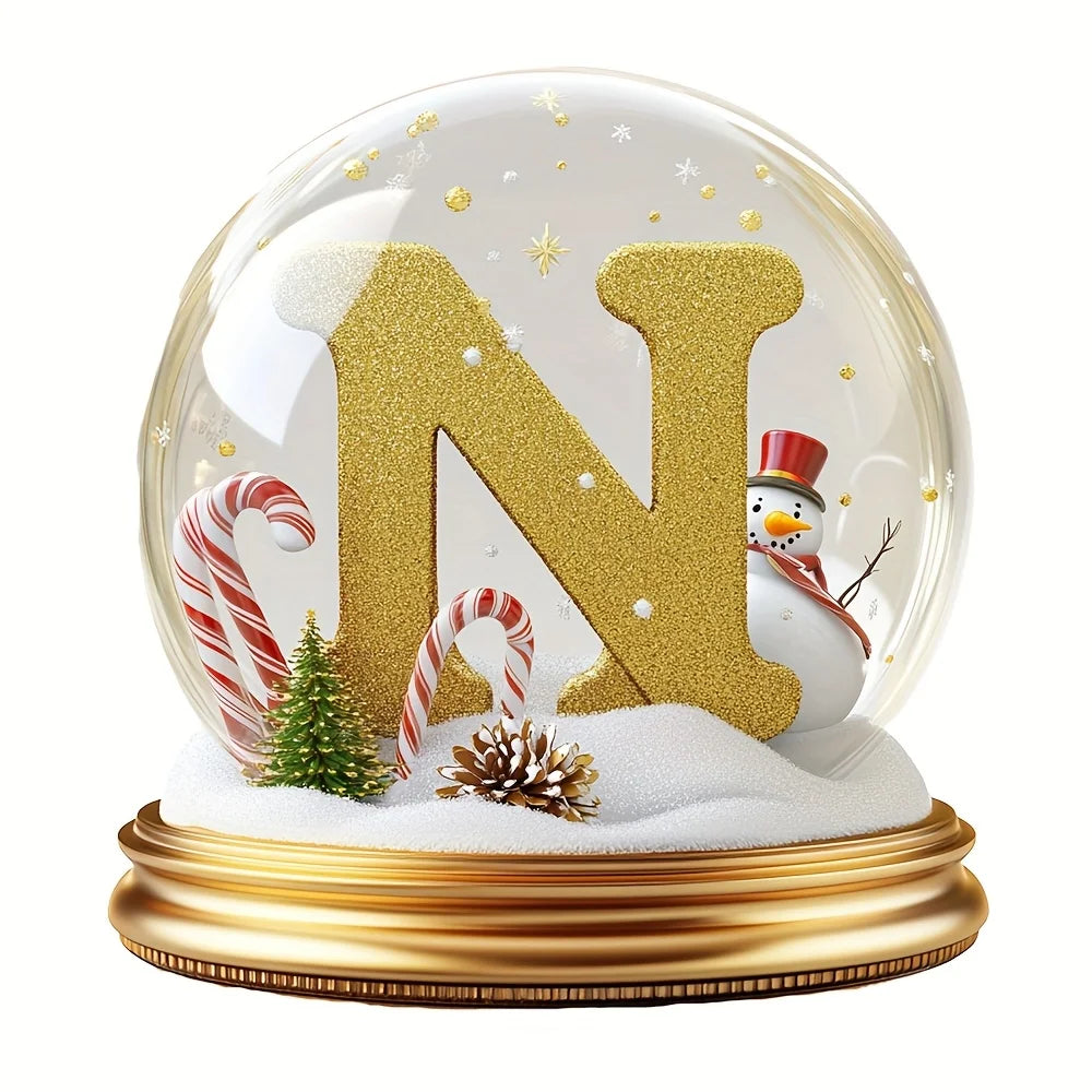 Decorações de árvore de natal letras mistas ornamento de mesa família retrato decoração fazenda férias decoração de mesa acrílico