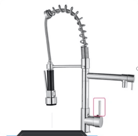 Ouro escovado dobrável pote enchimento torneira de parede torneira da cozinha única água fria girar bico dobrável para cozinha - Kasa & Pet